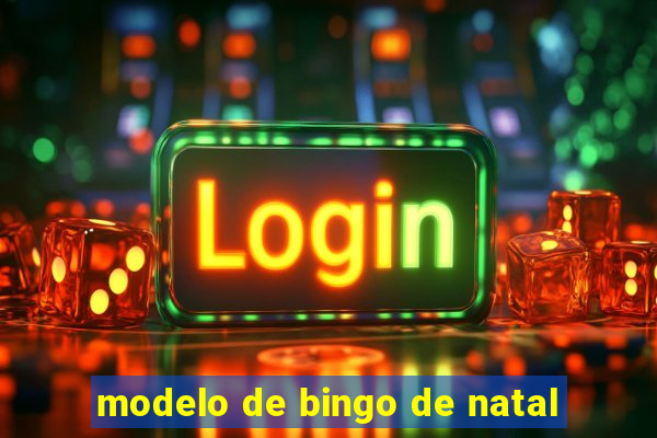 modelo de bingo de natal